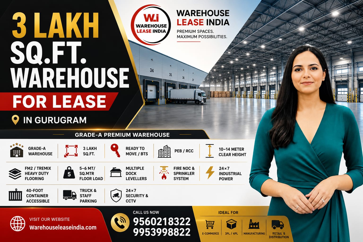 Warehouse for Lease in Gurugram – 3 Lakh Sq. Ft. Warehouse