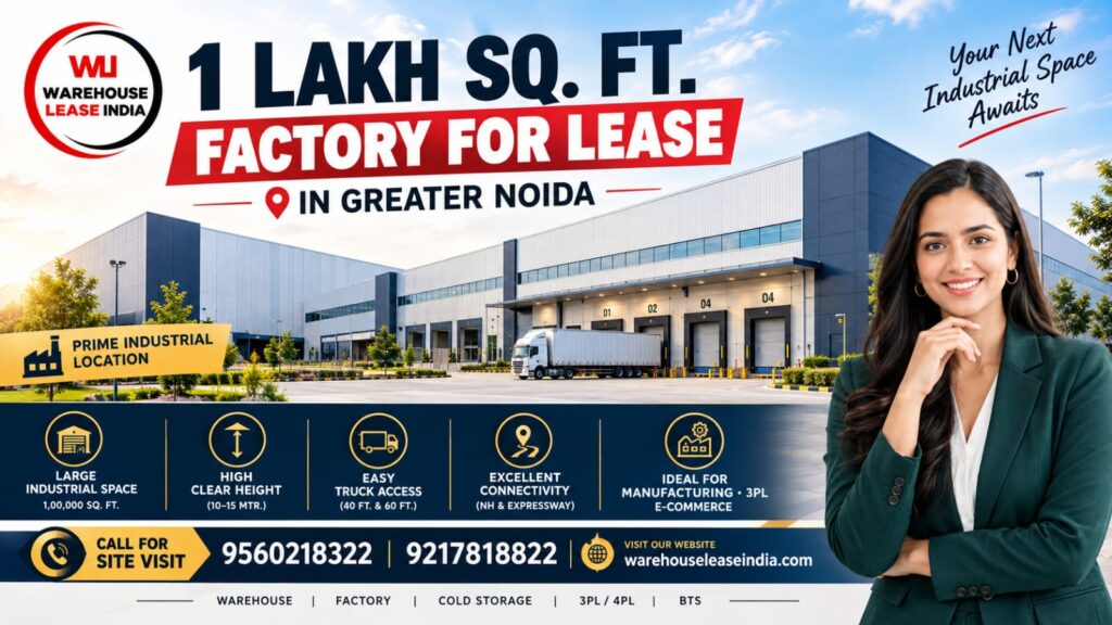 1 Lakh Sq. Ft. Factory for Lease in Greater Noida
